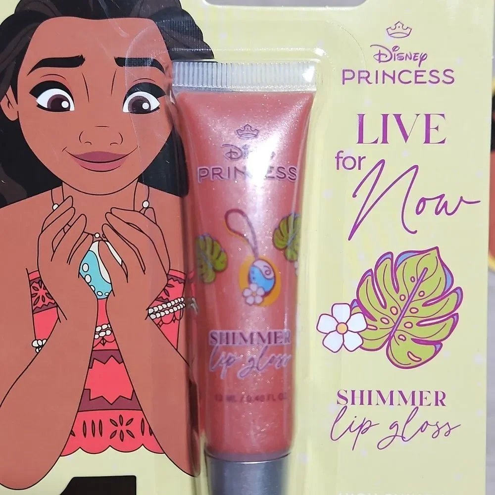 Disney 🎁 Princess Shimmer and Moisturizing Lip Gloss Set - Pink